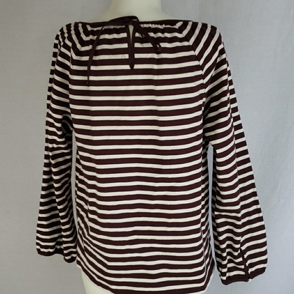 J. Crew striped peasant top size s - Picture 4 of 8